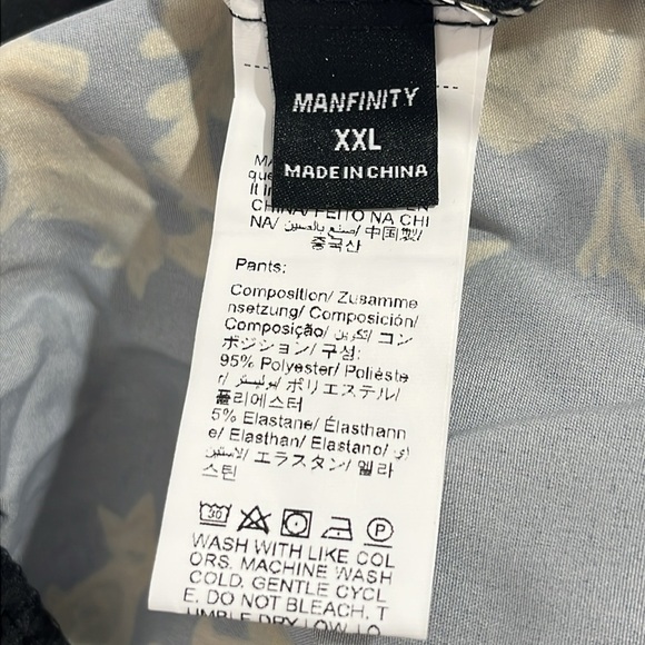 Shein Manfinity Baroque Gold Print Men’s XXL Shirt & Short Set Luxury Statement - Picture 14 of 16